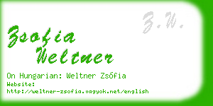 zsofia weltner business card