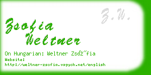 zsofia weltner business card